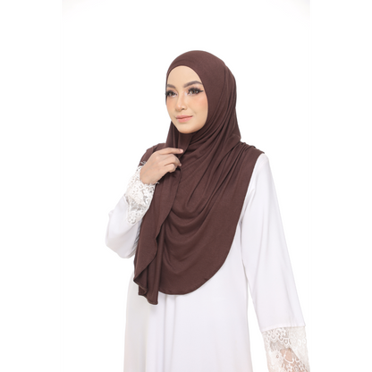 Nurul|Choco|Bawal Lazy Selapis|Cotton Jersey