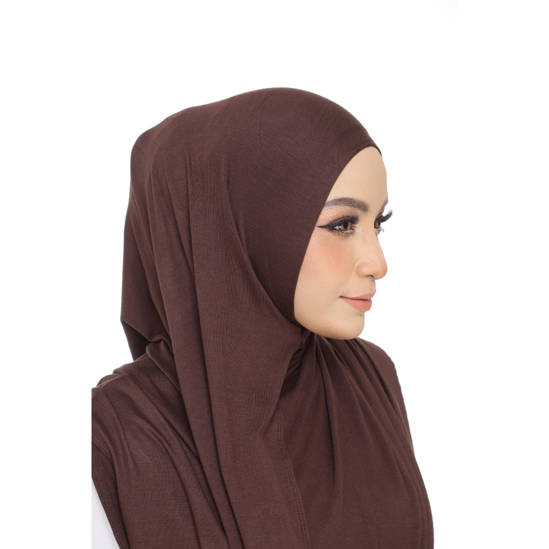 Nurul|Choco|Bawal Lazy Selapis|Cotton Jersey
