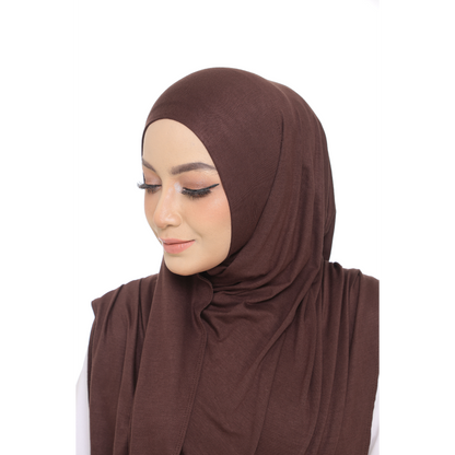 Nurul|Choco|Bawal Lazy Selapis|Cotton Jersey