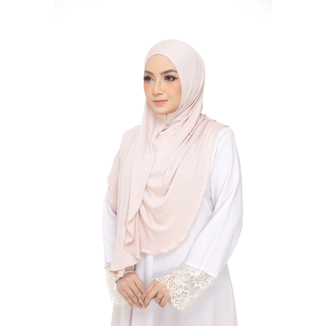 Nurul|Ivory|Bawal Lazy Selapis|Cotton Jersey