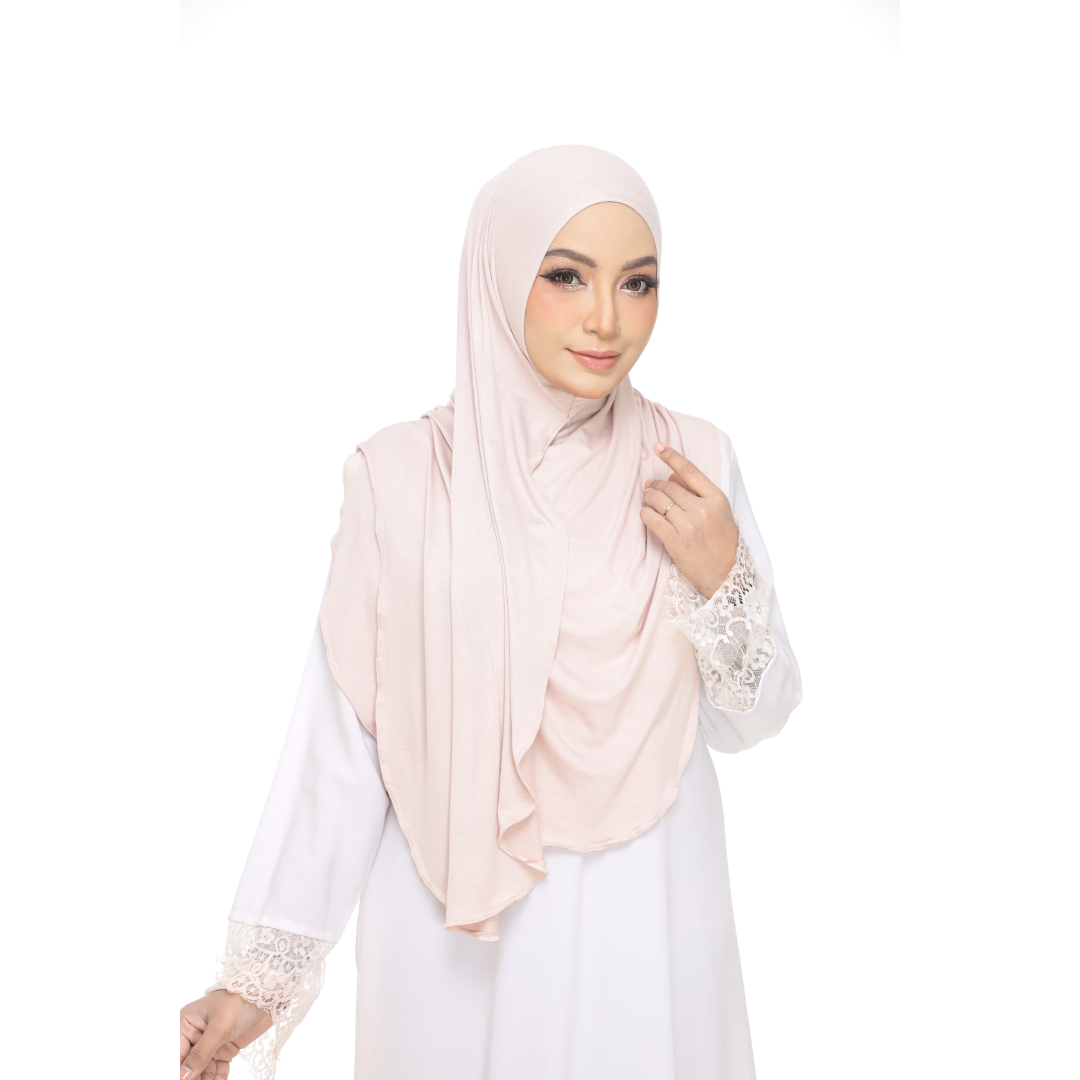 Nurul|Ivory|Bawal Lazy Selapis|Cotton Jersey
