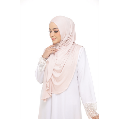 Nurul|Ivory|Bawal Lazy Selapis|Cotton Jersey
