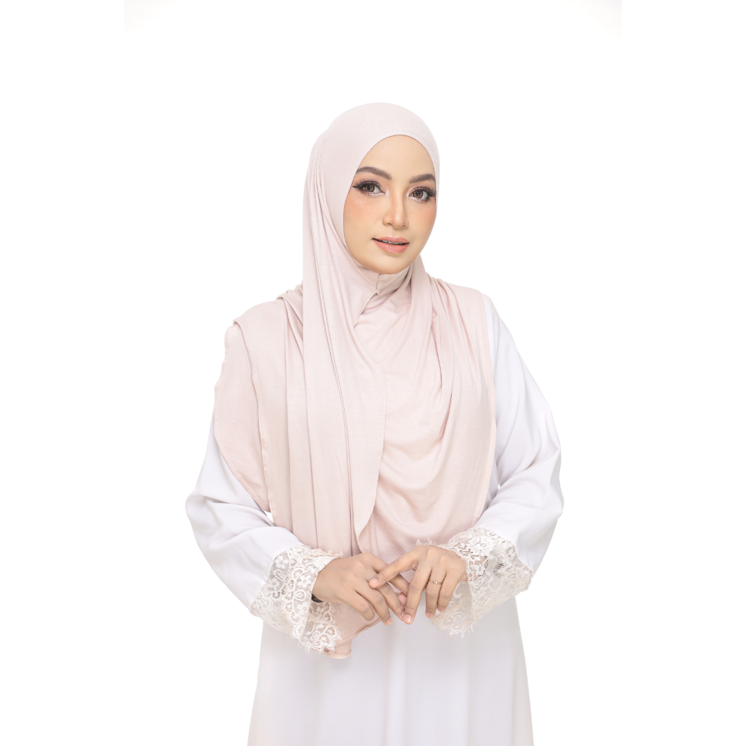 Nurul|Ivory|Bawal Lazy Selapis|Cotton Jersey