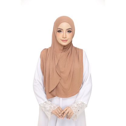 Nurul|Latte|Bawal Lazy Selapis|Cotton Jersey