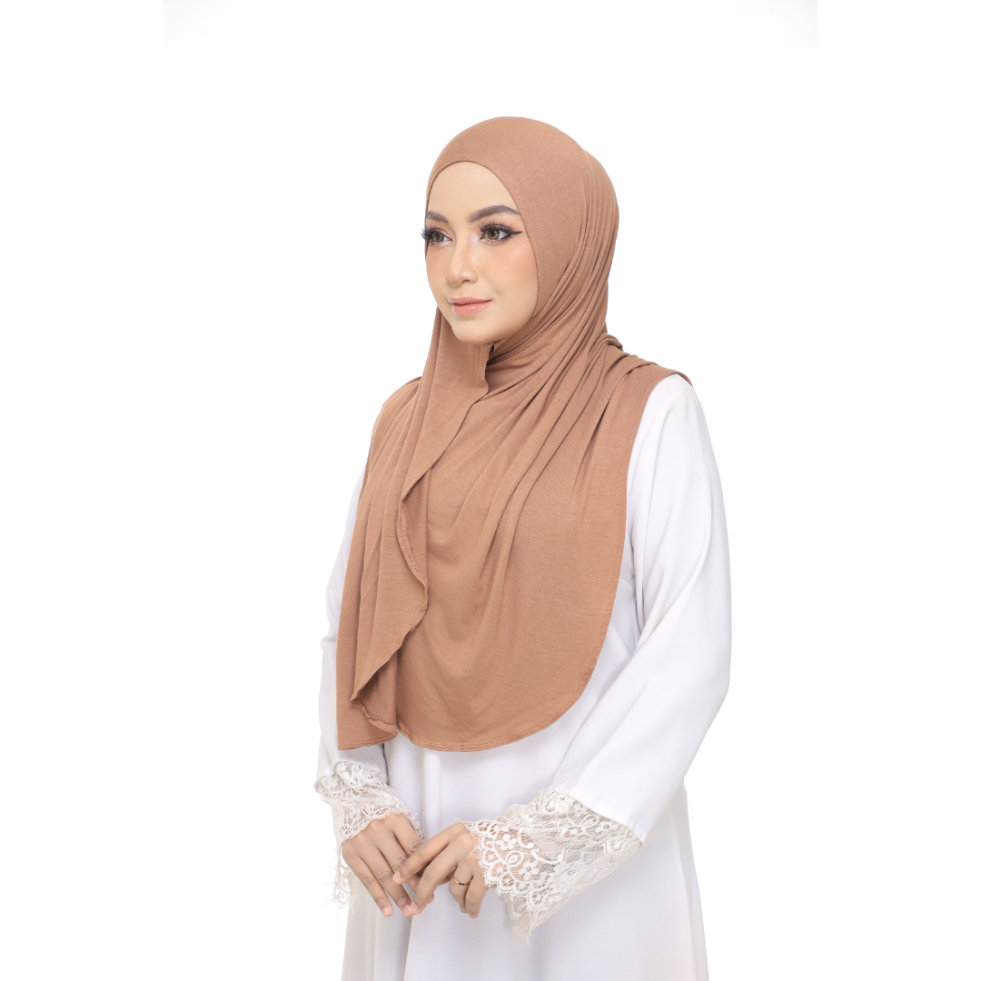 Nurul|Latte|Bawal Lazy Selapis|Cotton Jersey