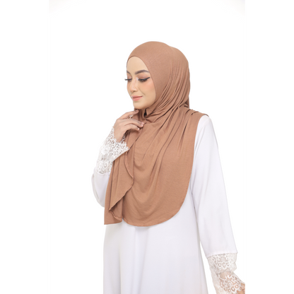 Nurul|Latte|Bawal Lazy Selapis|Cotton Jersey