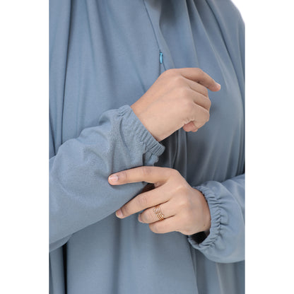 Teal blue Mini Telekung Farah