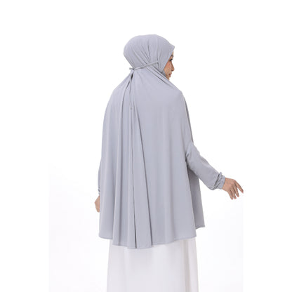 Cloud Gray Mini Telekung Farah
