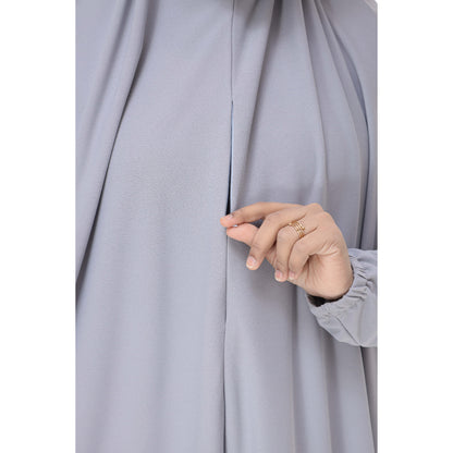 Cloud Gray Mini Telekung Farah