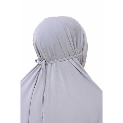 Cloud Gray Mini Telekung Farah