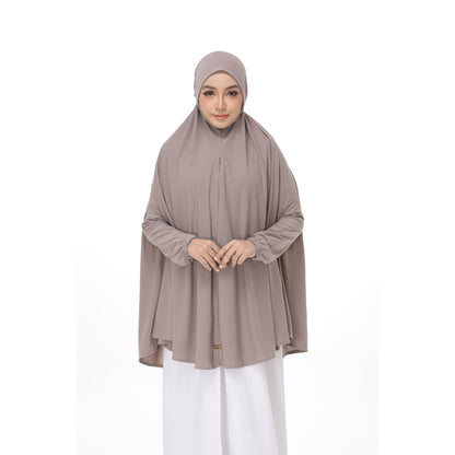 Khaki Mini Telekung Farah