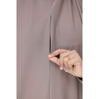 Khaki Mini Telekung Farah