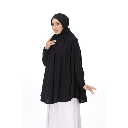 Black Mini Telekung Farah