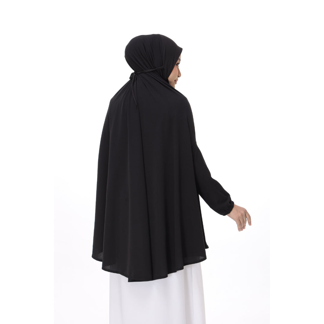 Black Mini Telekung Farah