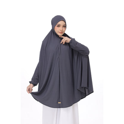 Pebble Gray Mini Telekung Farah