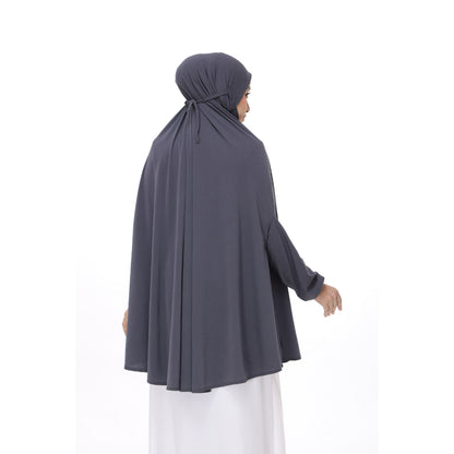 Pebble Gray Mini Telekung Farah