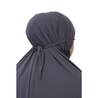Pebble Gray Mini Telekung Farah