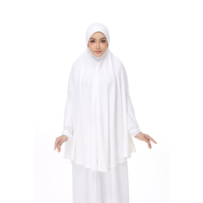 White Mini Telekung Farah