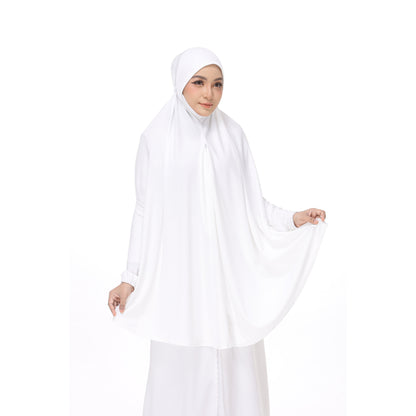 White Mini Telekung Farah