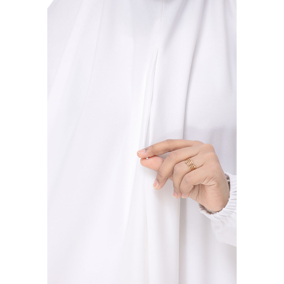 White Mini Telekung Farah