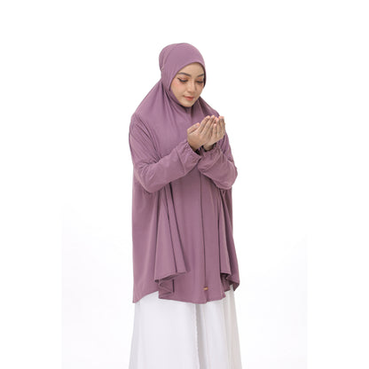 Dusty Purple Mini Telekung Farah