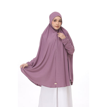 Dusty Purple Mini Telekung Farah