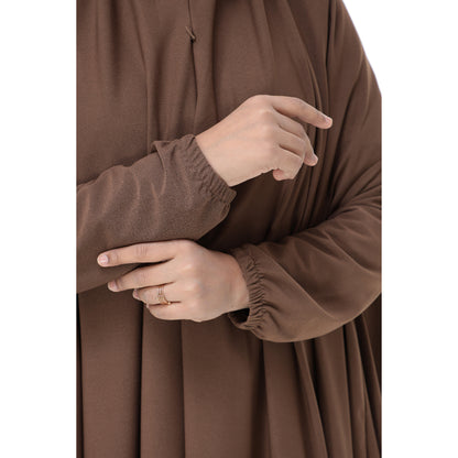 Powder Brown Mini Telekung Farah