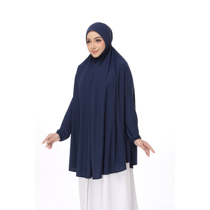 Navy Blue Mini Telekung Farah