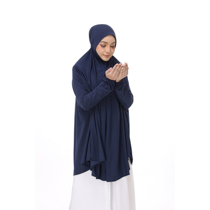 Navy Blue Mini Telekung Farah