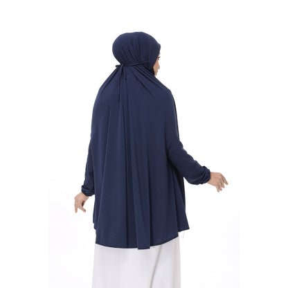 Navy Blue Mini Telekung Farah