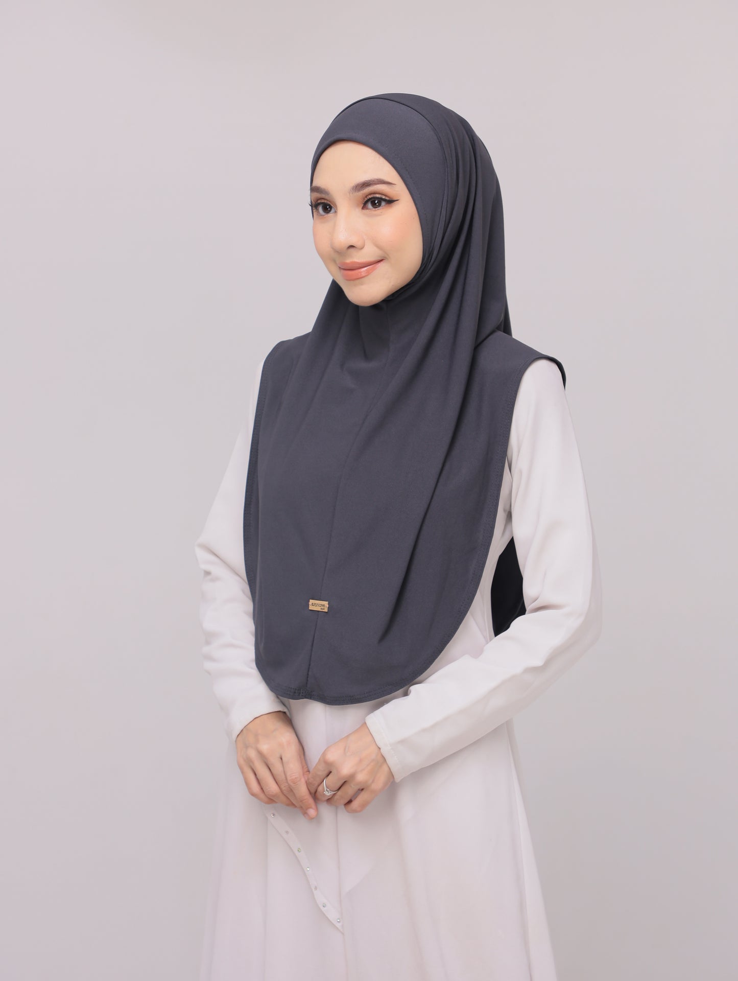 Pebble Grey|Fatima Instant Sarung Syria