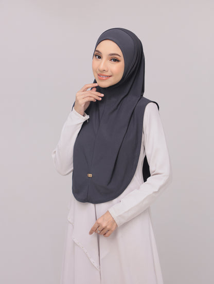 Pebble Grey|Fatima Instant Sarung Syria