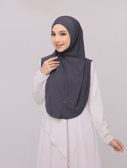 Pebble Grey|Fatima Instant Sarung Syria