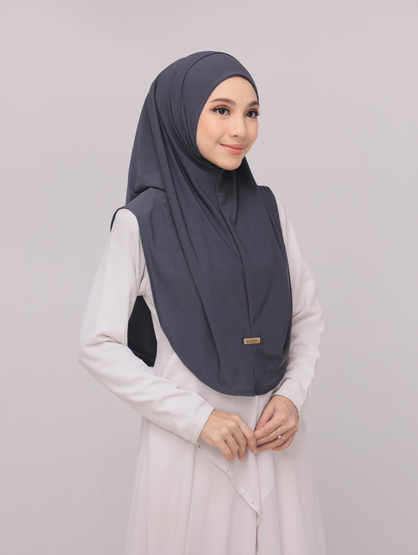 Pebble Grey|Fatima Instant Sarung Syria