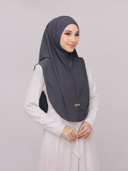 Pebble Grey|Fatima Instant Sarung Syria