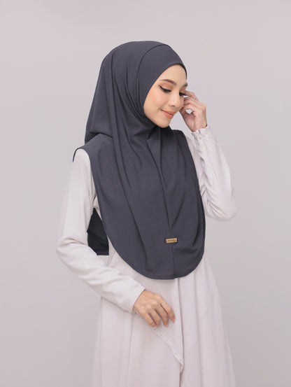 Pebble Grey|Fatima Instant Sarung Syria