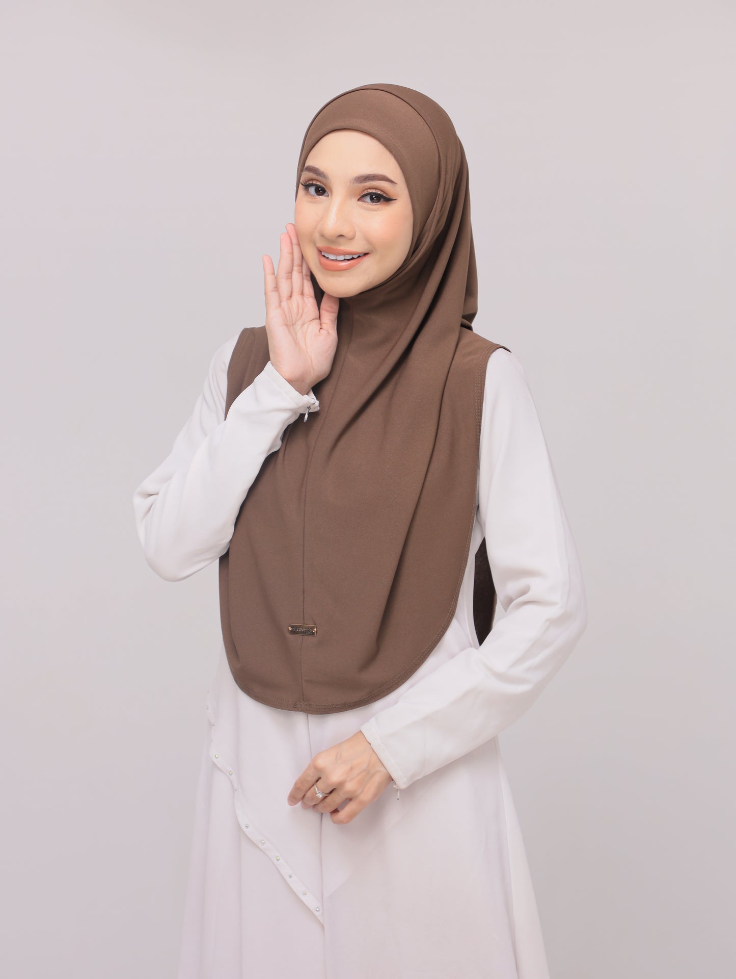Powder Brown|Fatima Instant Sarung Syria