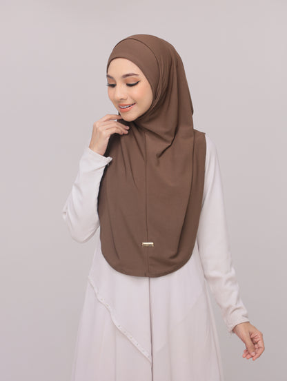 Powder Brown|Fatima Instant Sarung Syria