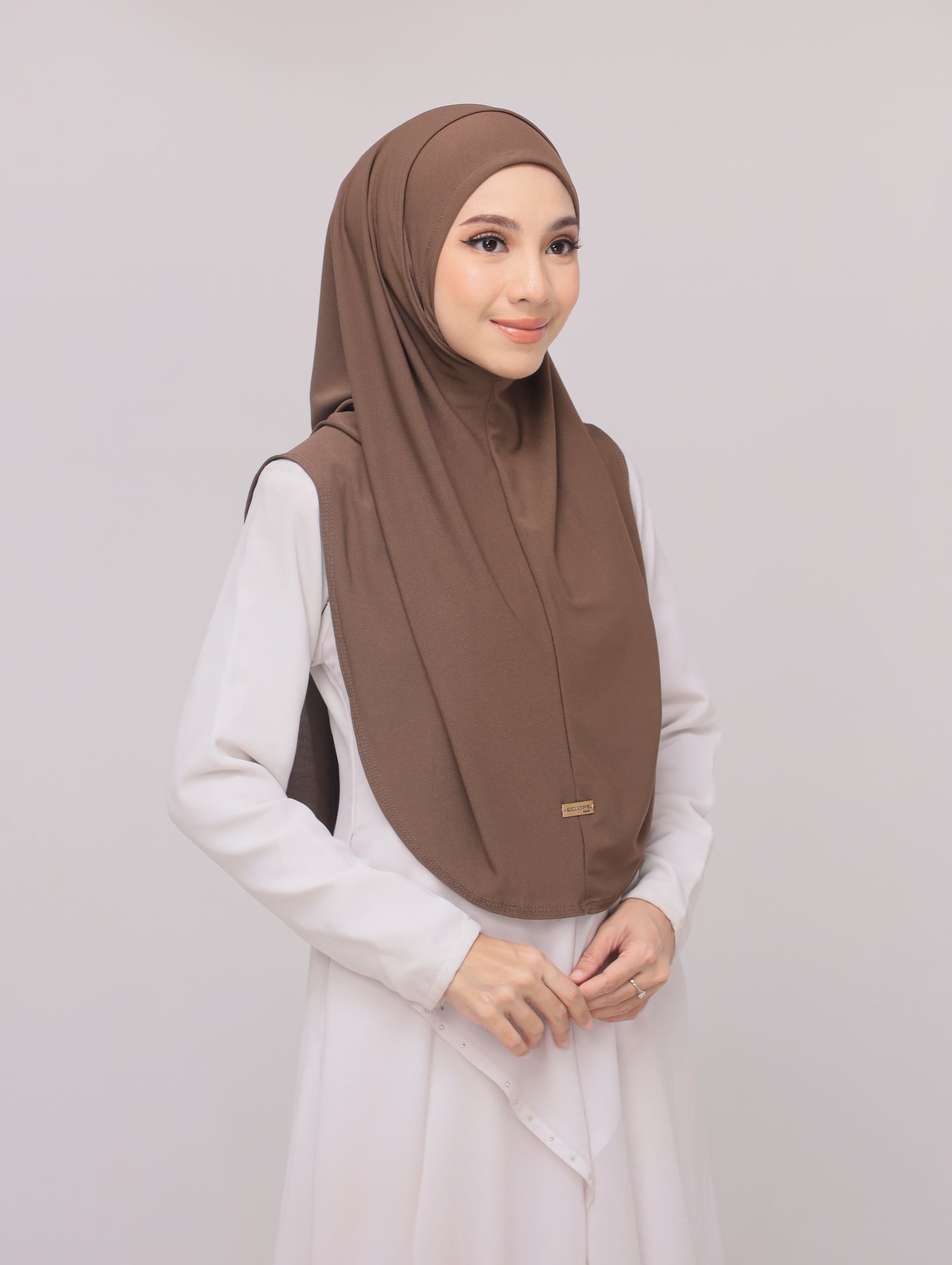 Powder Brown|Fatima Instant Sarung Syria