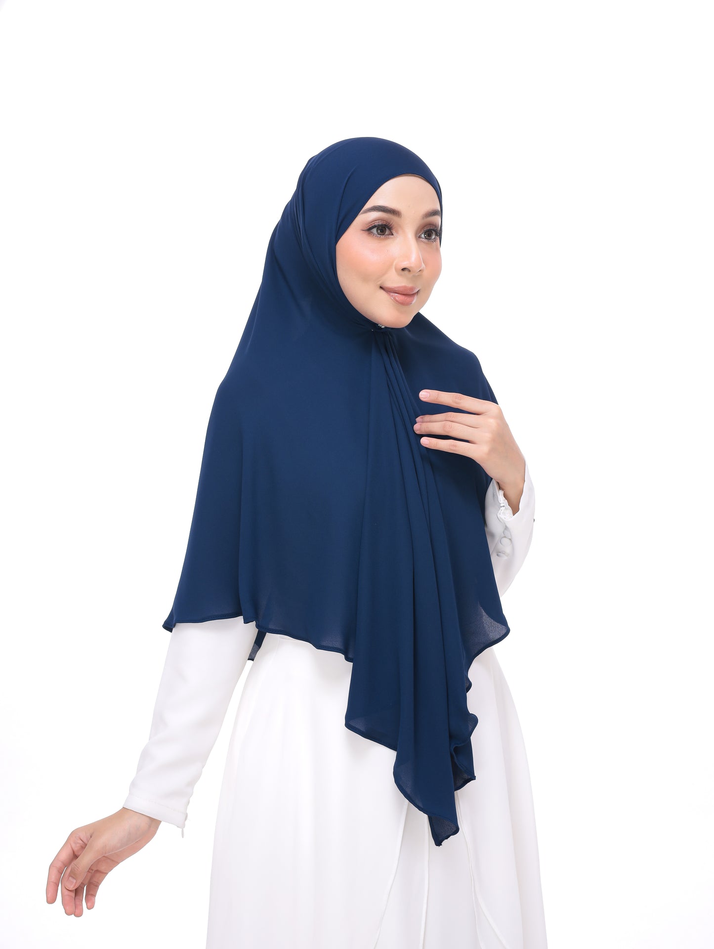 Navy Blue|Bawal Kekupu Selapis Zayra