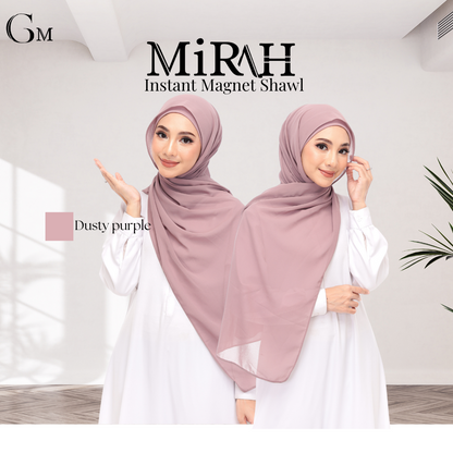 Dusty Purple Snap & Go - Magnet Scarves