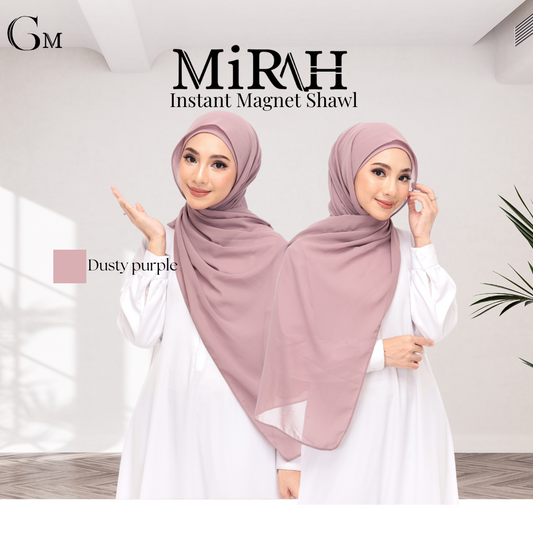 Dusty Purple Snap & Go - Magnet Scarves