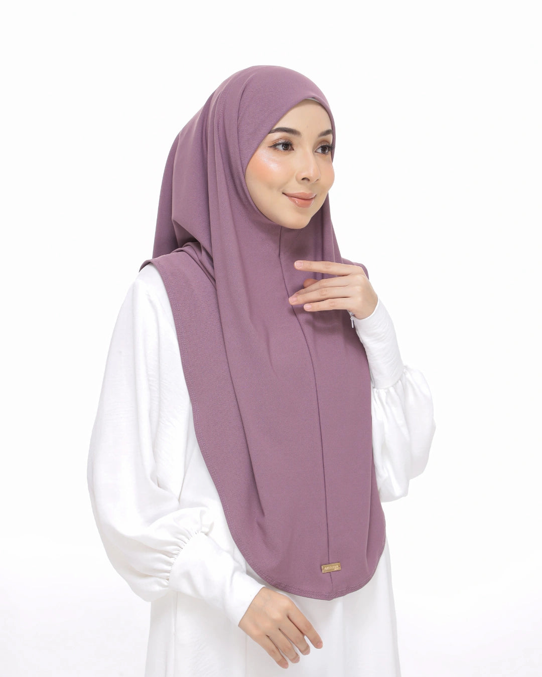 dusty purple sarung safiya moscrepe