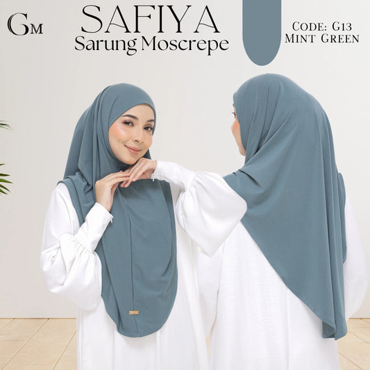 mint green sarung safiya