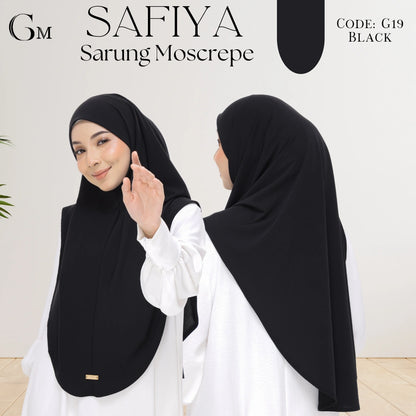 sarung safiya black moscrepe