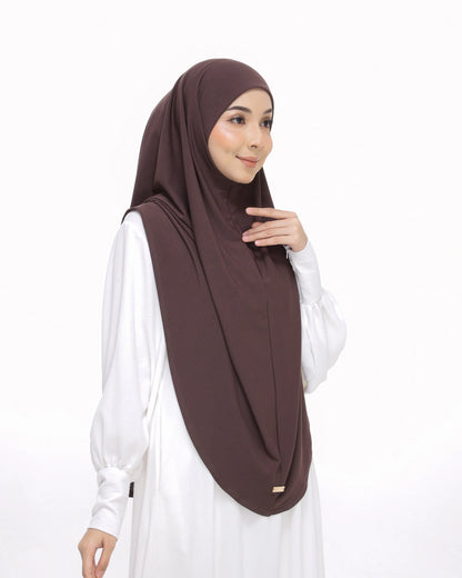 sarung safiya moscrepe choco