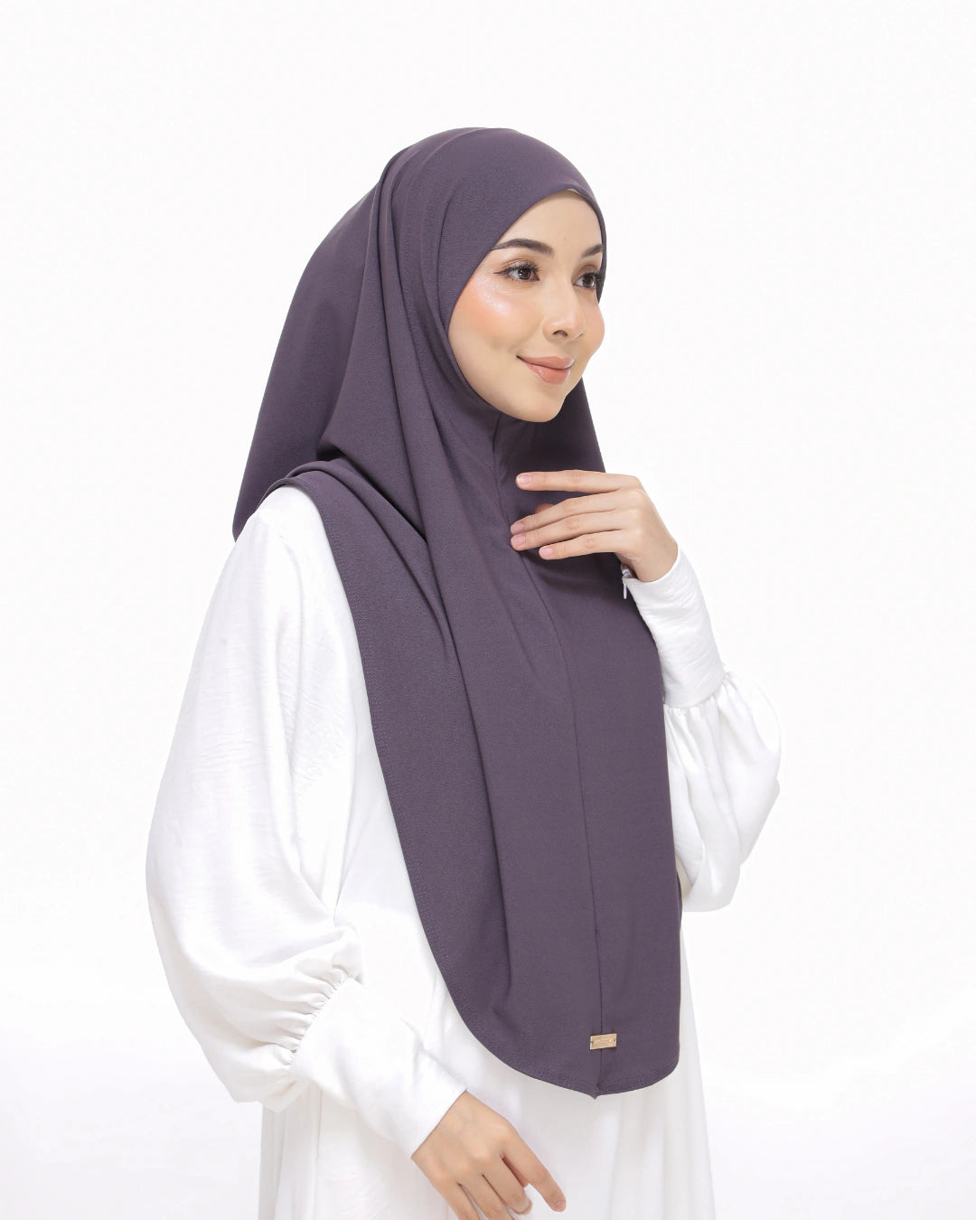 sarung safiya moscrepe purple belachan