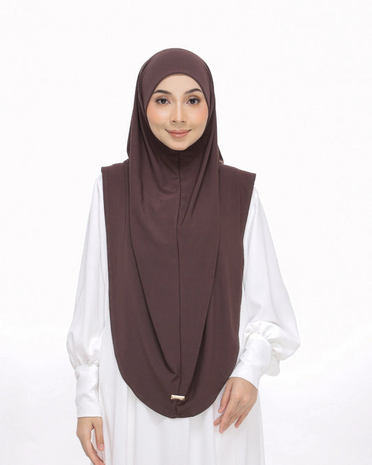 sarung safiya moscrepe choco