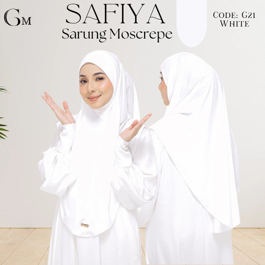 sarung safiya moscrepe white